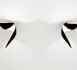 Applique murale, Flamme Gauche, noir, H30cm - Serge Mouille