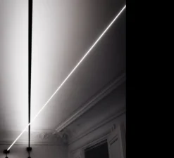 Applique murale, Flash 12, noir, LED, 3000K, 13416lm, L12mètres - Davide Groppi