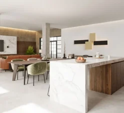 Applique murale, Flat Iron 80.50, champagne, LED, 2700K, 4500 lm, L49cm, H6,5cm - Doxis