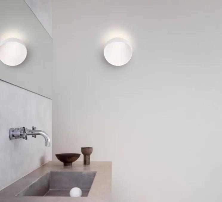 Applique murale, Flindt, blanc granité, LED, dim, 2700K, 1020 lm, L40cm, P40cm - Louis Poulsen