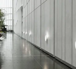 Applique murale, Flindt, blanc granité, LED, dim, 2700K, 1020 lm, L40cm, P40cm - Louis Poulsen