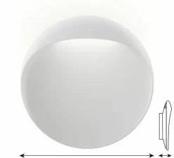 Applique murale, Flindt, blanc granité, LED, dim, 2700K, 1020 lm, L40cm, P40cm - Louis Poulsen