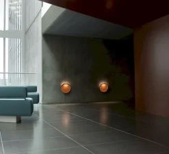 Applique murale, Flindt, corten, LED, 2700K, 291 lm, Ø20cm, H20cm - Louis Poulsen