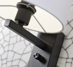 Applique murale, Florence , blanc & noir, L38cm, H50cm - It's about Romi