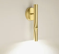 Applique murale, Flow, A-3730, or satiné, LED, 2700k, 565 lm, L11,6cm, H32cm - Estiluz