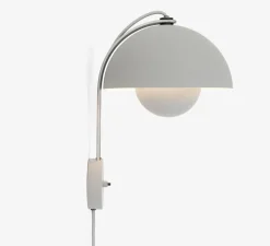 Applique murale, Flowerpot VP8, gris clair mat, Ø23cm, H35,5cm - Andtradition