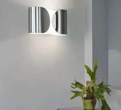 Applique murale, Foglio, chromé, L37cm, H21cm - Flos