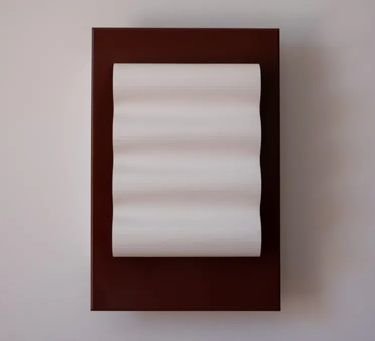 Applique murale, Frame Alu Brun S, aluminium brun-rouge, L24cm, H35cm - Violaine D'Harcourt