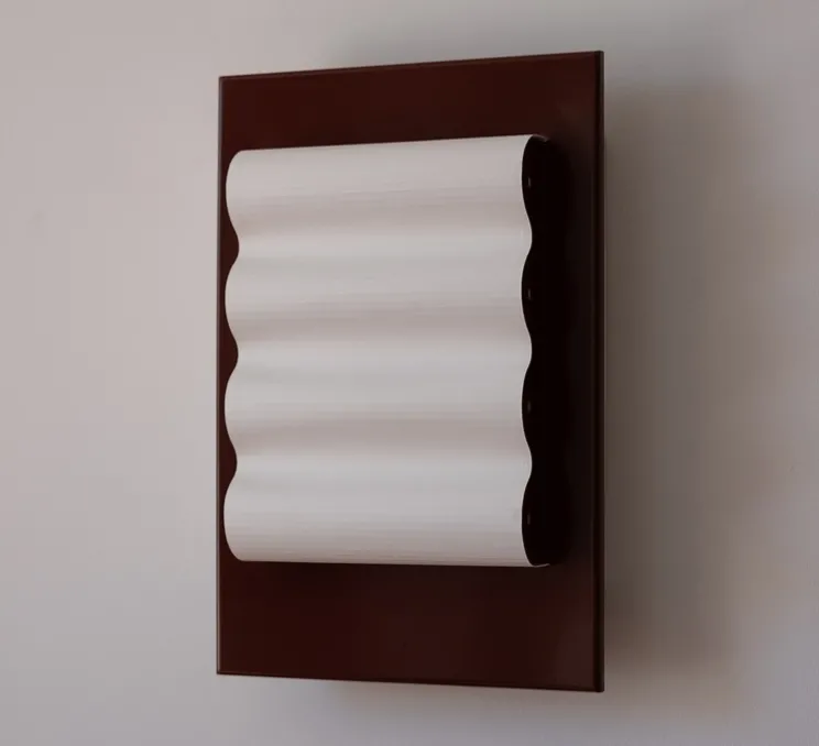 Applique murale, Frame Alu Brun S, aluminium brun-rouge, L24cm, H35cm - Violaine D'Harcourt