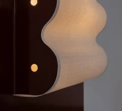 Applique murale, Frame Alu Brun S, aluminium brun-rouge, L24cm, H35cm - Violaine D'Harcourt