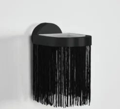 Applique murale, Galon S, noir, LED, 3000k, 300lm, L12cm, H18,5cm - Eno studio