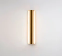 Applique murale, Gamma XL, laiton satiné, LED, dim, 2700K, 1820 lm, L20cm, H100cm - CVL