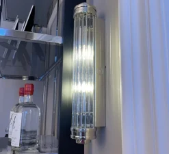 Applique murale, Gascogne XL, nickel, L11cm, H60cm - Eichholtz