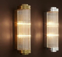 Applique murale, Gascogne L, laiton, verre , L11cm, H40cm - Eichholtz