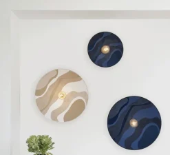 Applique murale, Gatsby D40, Malachite nuit, Ø40cm, P12cm - MARKET SET