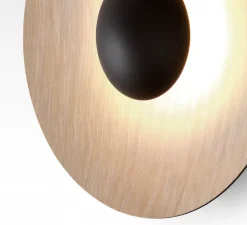 Applique murale, Ginger 32 C, chêne, chêne LED, 2700K, 1066lm, Ø32cm - Marset