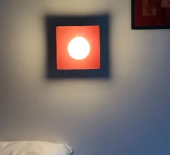 Applique murale, Globe Tile, rose, L20cm, H20cm - Carré Coco