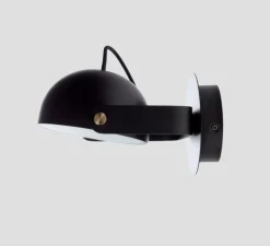 Applique murale, Gordo, noir, LED, 3000K, L13cm, H13cm - Nexel