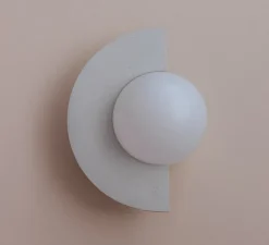 Applique murale, Gorka, blanc, IP44, L30cm, H40cm - Zuri