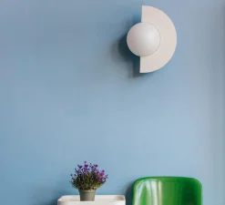 Applique murale, Gorka, rose, IP44, L30cm, H40cm - Zuri