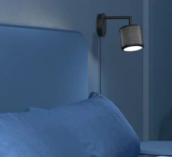 Applique murale, Grain XS, noir, L11cm, H11cm - Herstal