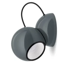 Applique murale, Gravitino 541, gris, LED, dim, 3000K, 956 lm, Ø14cm, H17,5cm - Stilnovo