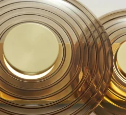 Applique murale, Griston, verre fumé, laiton, LED, dim, 2700K, 125 lm, Ø30,5cm, H65,5cm - Hudson Valley Lighting