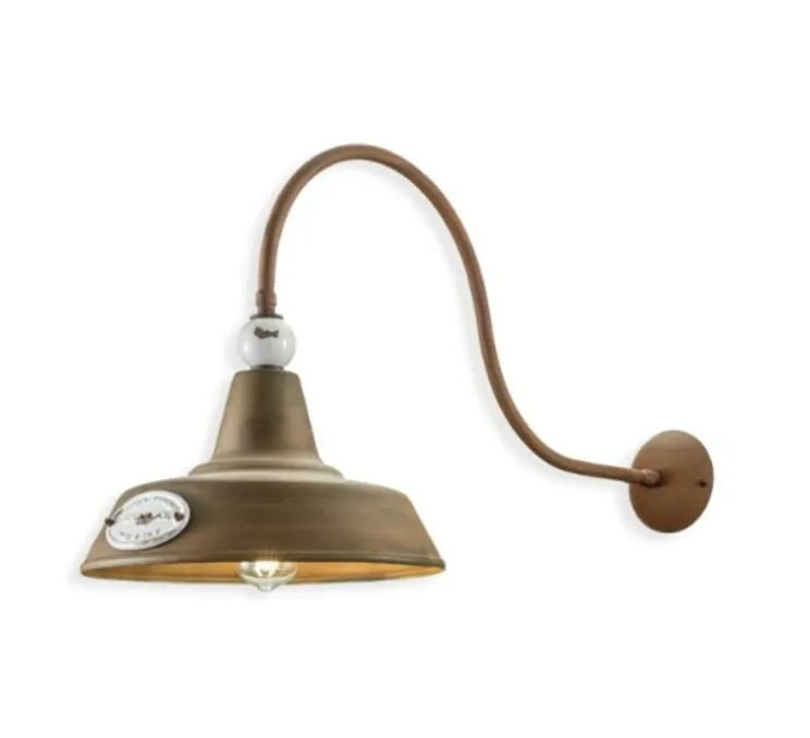 Applique murale, Grunge C1602, bronze, L35cm, H45cm - Ferroluce