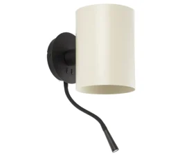 Applique murale, Guadalupe, liseuse, beige, LED, 3000K, 100lm, L17cm, H42cm - FARO