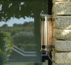 Applique murale, Gude, argent, 2700K, L36cm, IP 68 - Sammode