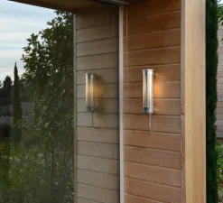 Applique murale, Gude, argent, 2700K, L36cm, IP 68 - Sammode