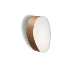 Applique murale, GUIJARROS 2A, bois naturel de cerisier, LED, H29cm, L19cm - LZF