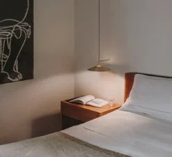 Applique murale, H, or mat, LED, 2700k, 553 lm, L26,4cm, H18cm - LEDs C4