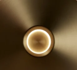 Applique murale, H, or mat, LED, 2700k, 553 lm, L26,4cm, H18cm - LEDs C4