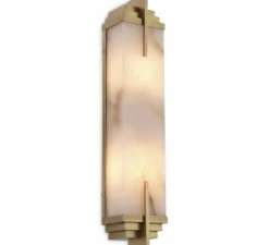 Applique murale, Harman, albâtre, laiton, L8,5cm, H51cm - Eichholtz