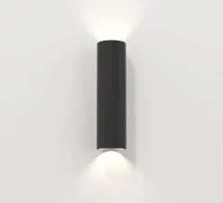 Applique murale, Hashira 300, noir mat, L8,1cm, H30cm - Astro