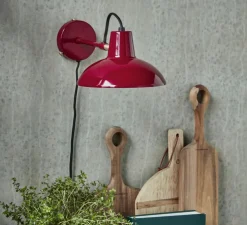 Applique murale, HDDesk, rouge, Ø18cm, H12cm - House Doctor