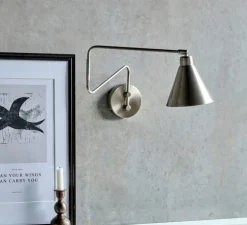 Applique murale, HDGame, argent brossé, Ø15,5cm, H27cm - House Doctor