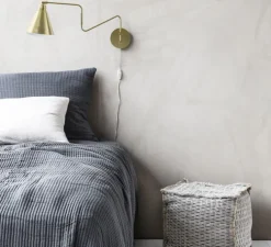 Applique murale, HDGame, laiton, blanc, L70cm, Ø15cm, H13cm - House Doctor