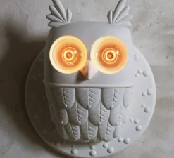 Applique murale, hibou, TI-VEDO, blanc, H43cm - KARMAN