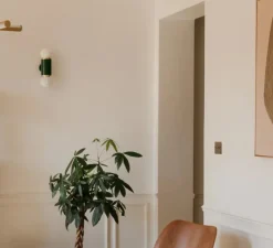 Applique murale, Hélène, vert, Ø10cm, H44cm - COSIN