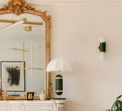 Applique murale, Hélène, vert, Ø10cm, H44cm - COSIN