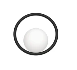 Applique murale, Hula Hoop, Noir Ninja, sans câble, L33cm, H31cm - Swedish Ninja