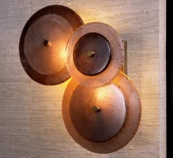 Applique murale, Hyde, laiton vintage, verre fumé, L45cm, H47,5cm - Eichholtz