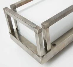 Applique murale, Ice Cubic rectangular, 3414, nickel, IP65, L13cm, H25,5cm - Moretti Luce