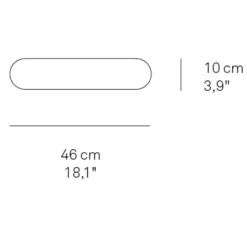 Applique murale, I-CLUB SMALL, Blanc ivoire, LED, 3000K, 737lm, L46cm, H10cm - LZF