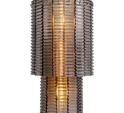 Applique murale, Imperial, laiton brossé, verre fumé, L34cm, H59cm - Eichholtz