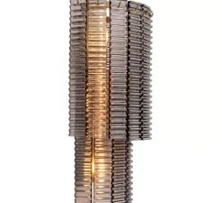 Applique murale, Imperial, laiton brossé, verre fumé, L34cm, H59cm - Eichholtz