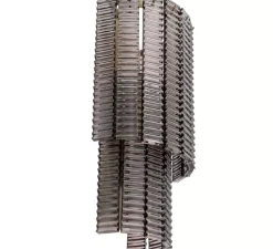 Applique murale, Imperial, laiton brossé, verre fumé, L34cm, H59cm - Eichholtz