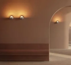 Applique murale, Impulse Round 1x, blanc, LED, dim, 2700K, 569 lm, L8cm, H14,5cm - Modular